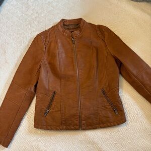LA Coalition Brown Leather Jacket